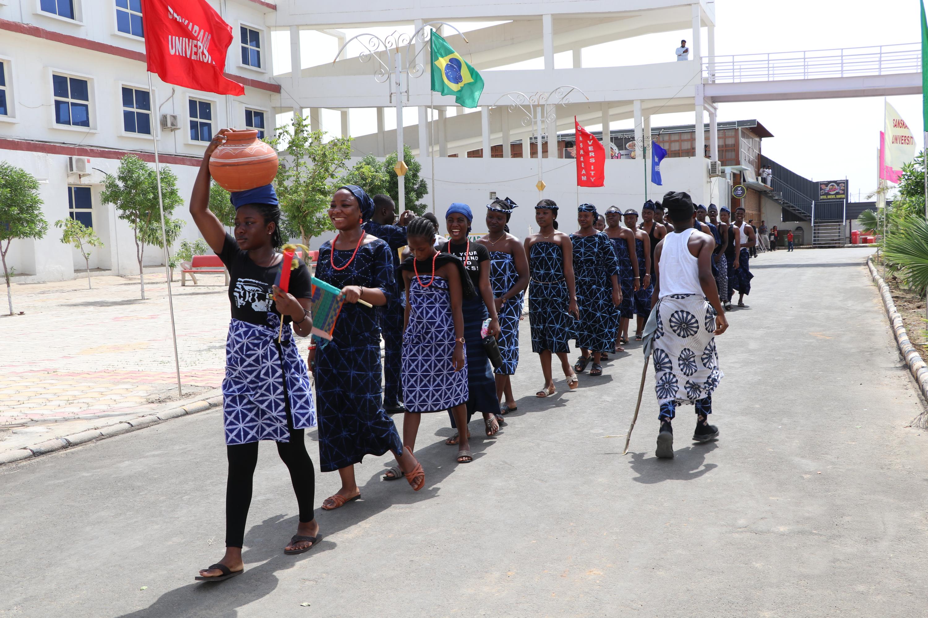 Students celebrating together