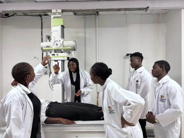 Diverse group of students collaborating